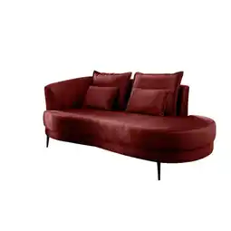 Möbelix Ottomane Pistaccio Koralle Velours, Rücken Echt B: 211 Cm Angebot