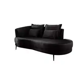 Möbelix Ottomane Pistaccio Anthrazit Velours, Rücken Echt B: 211 Cm Angebot