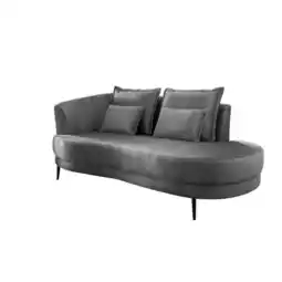 Möbelix Ottomane Pistaccio Grau Velours, Rücken Echt B: 211 Cm Angebot