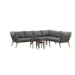 Möbelix Loungegarnitur 4-Tlg Roxo Metall/Textil mit Kissen Angebot