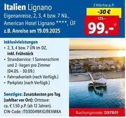 Lidl Reisen Italien Lignano Angebot