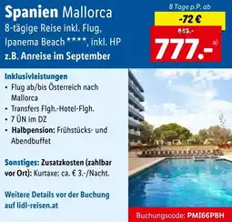 Lidl Reisen Spanien Mallorca Angebot