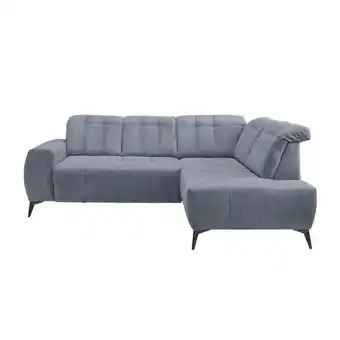 Möbelix Ecksofa mit USB Anschluss Sano, Hellblau, S: 261x200 cm Angebot