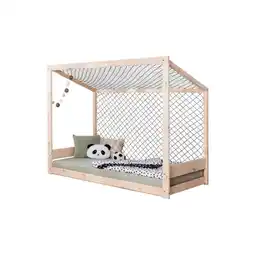 Möbelix Bodenbett mit Matratze 90x200 cm Naturfarben Angebot
