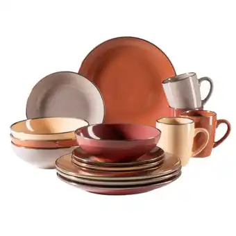 Möbelix Kombiservice Metallic Rim 4 Personen Geschirr Set Angebot