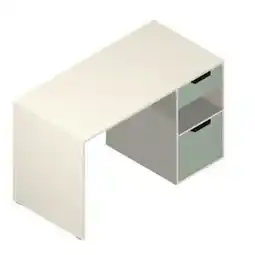 Möbelix Schreibtisch Palermo 2 Weiß/salbeigrün, B: 120 Cm Angebot