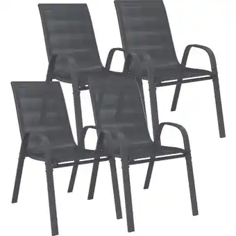 Möbelix Gartensessel Paula 4er Set Metall/textil Angebot