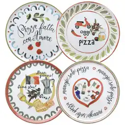 Möbelix Pizzateller Porzellan Rund 4er-Set Cinzia ca. 32,5 cm Angebot