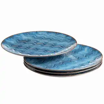 Möbelix Tellerset Aquamarine Steinzeug 4--Teilig. Rund D: 33 cm Angebot