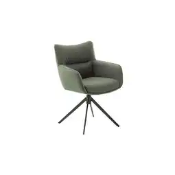 Möbelix Armlehnstuhl Limone 2 Leder Olivgrün 360° drehbar Angebot
