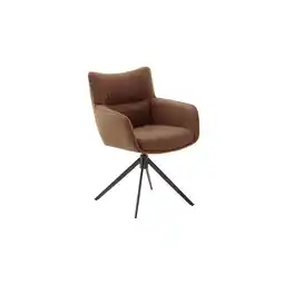 Möbelix Armlehnstuhl Limone 2 Leder Rostbraun 360° drehbar Angebot