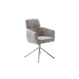 Möbelix Armlehnstuhl Quebec Chenille Taupe 360° drehbar Angebot