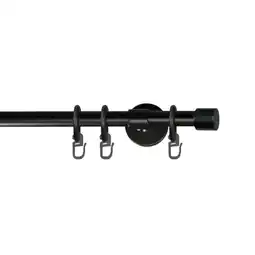Möbelix Vorhangstange Schwarz, 120 cm Angebot