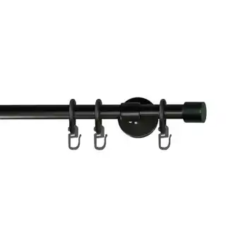 Möbelix Vorhangstange Schwarz, 120 cm Angebot
