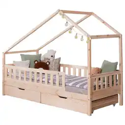 Möbelix Hausbett Lou Bettschublade Naturfarben B: 120 Cm Angebot