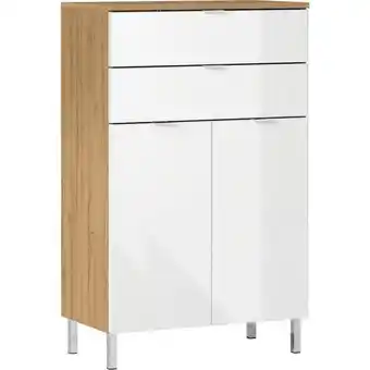 Möbelix Kommode B: 60 cm Gw-Mauresa, Weiß/Eiche Dekor Angebot