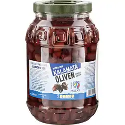 Metro Oliven Kalamata mit od. ohne Stein, Preisangabe ohne MwSt. (Preis inkl. MwSt. 20,67 €), METRO Angebot
