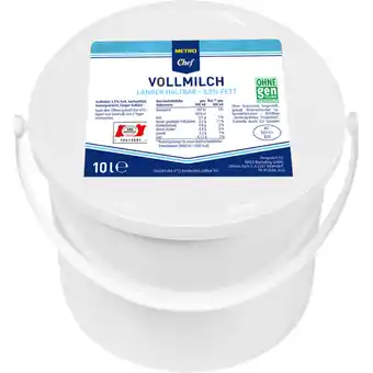 Metro Vollmilch ESL, Preisangabe ohne MwSt. (Preis inkl. MwSt. 16,49 €), METRO Angebot