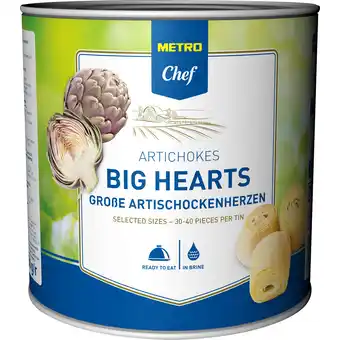 Metro Artischockenherzen groß, Preisangabe ohne MwSt. (Preis inkl. MwSt. 11,54 €), METRO Angebot