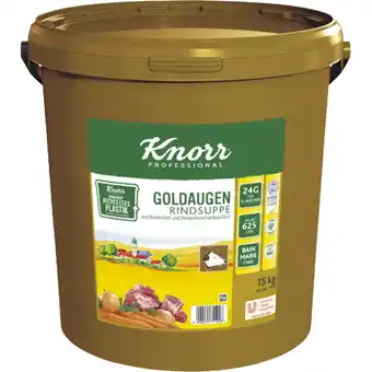 Metro Goldaugen Rindsuppe, Preisangabe ohne MwSt. (Preis inkl. MwSt. 13,74 €), METRO Angebot