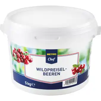 Metro Wildpreiselbeeren, Preisangabe ohne MwSt. (Preis inkl. MwSt. 28,59 €), METRO Angebot