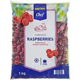 Metro Himbeeren, Preisangabe ohne MwSt. (Preis inkl. MwSt. 9,34 €), METRO Angebot