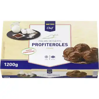 Metro Profiteroles Cocoa od. White, Preisangabe ohne MwSt. (Preis inkl. MwSt. 11,78 €), METRO Angebot