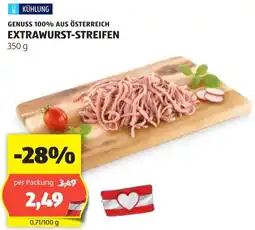 Hofer Extrawurst-Streifen Angebot