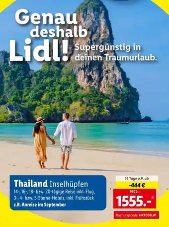 Lidl Reisen Thailand Inselhüpfen Angebot