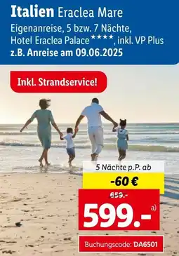Lidl Reisen Italien Eraclea Mare Angebot