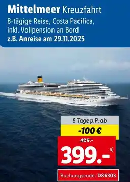 Lidl Reisen Mittelmeer Kreuzfahrt Angebot