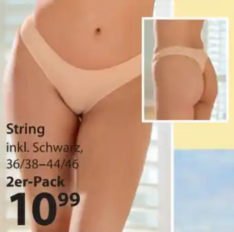NKD String inkl. Schwarz, 36/38-44/46 2er-Pack Angebot