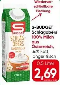 Spar Schlagobers Angebot