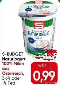 Spar Naturjogurt Angebot