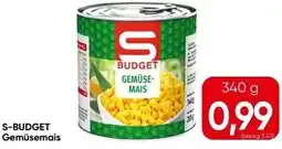 Spar S-BUDGET Gemüsemais Gemüsemais Angebot