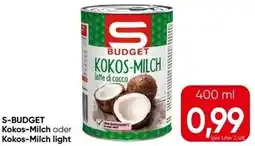 Spar Kokos-Milch oder Kokos-Milch light Angebot