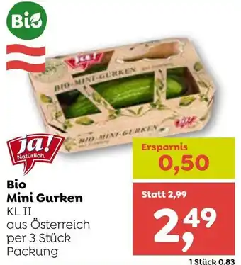 ADEG Bio Mini Gurken Angebot