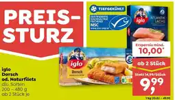 ADEG iglo Dorsch od. Naturfilets Angebot