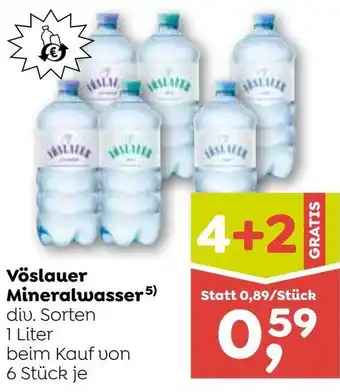 ADEG Vöslauer Mineralwasser 5) Angebot