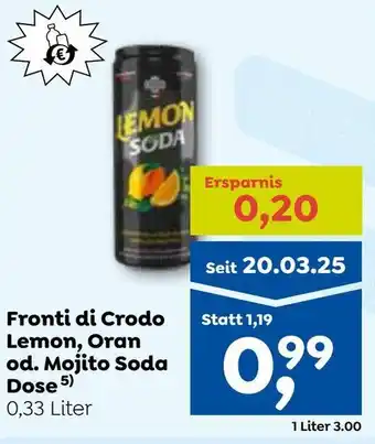 ADEG Fronti di Crodo Lemon, Oran od. Mojito Soda Dose 5) Angebot