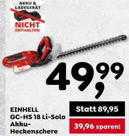 ADEG GC-HS 18 Li-Solo Akku- Heckenschere Angebot