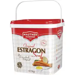 Metro Estragon- od. Kremsersenf, Preisangabe ohne MwSt. (Preis inkl. MwSt. 8,79 €), METRO Angebot