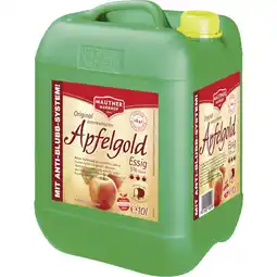 Metro Apfelessig Gold, Preisangabe ohne MwSt. (Preis inkl. MwSt. 15,39 €), METRO Angebot