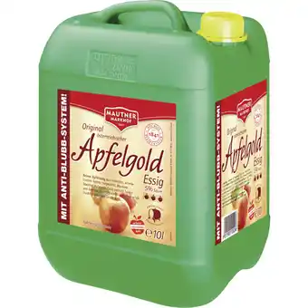 Metro Apfelessig Gold, Preisangabe ohne MwSt. (Preis inkl. MwSt. 15,39 €), METRO Angebot