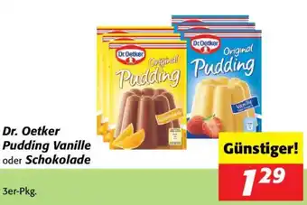 Nah&Frisch Dr. Oetker Pudding Vanille oder Schokolade Angebot
