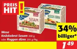 Nah&Frisch Wasa Knäckebrot Sesam Angebot