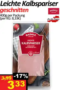 Wurstico Leichte Kalbspariser geschnitten Angebot