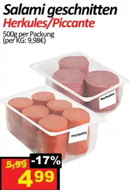 Wurstico Salami geschnitten Herkules/Piccante Angebot
