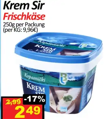 Wurstico Krem Sir Frischkäse Angebot
