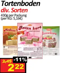 Wurstico Tortenboden div. Sorten Angebot